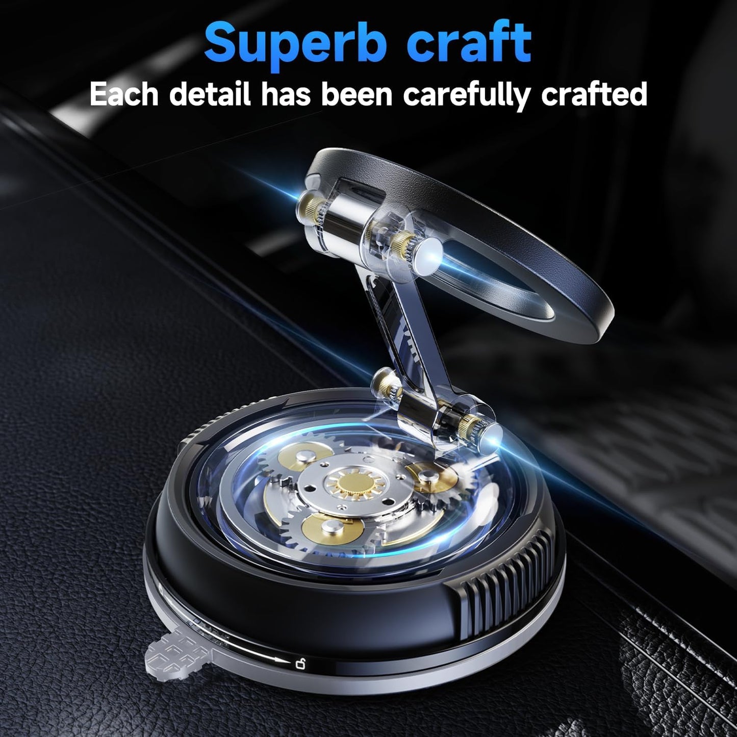 MagSafe Car Phone Holder – Ultra-Strong Magnetic Suction & 360° Adjustable Mount