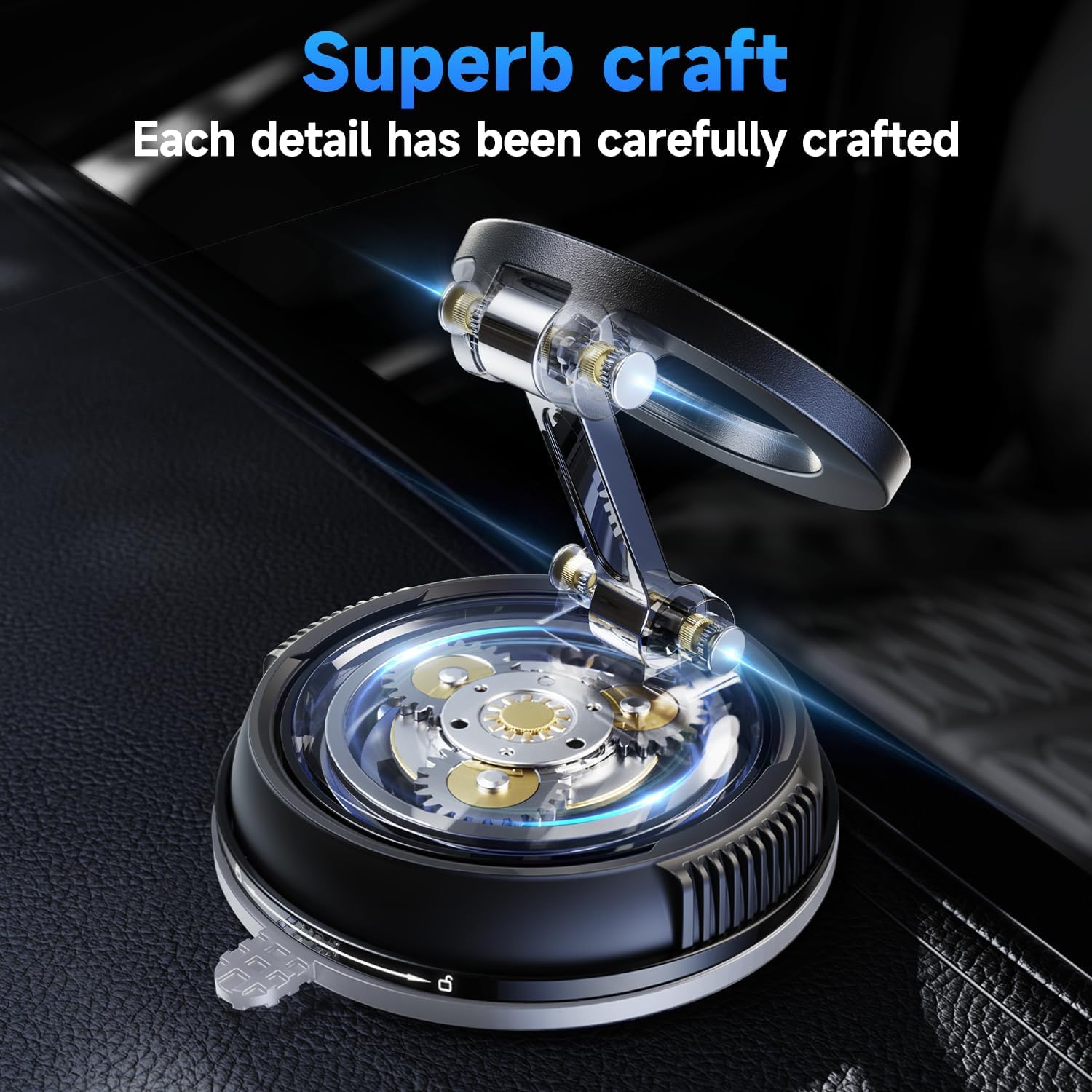 MagSafe Car Phone Holder – Ultra-Strong Magnetic Suction & 360° Adjustable Mount