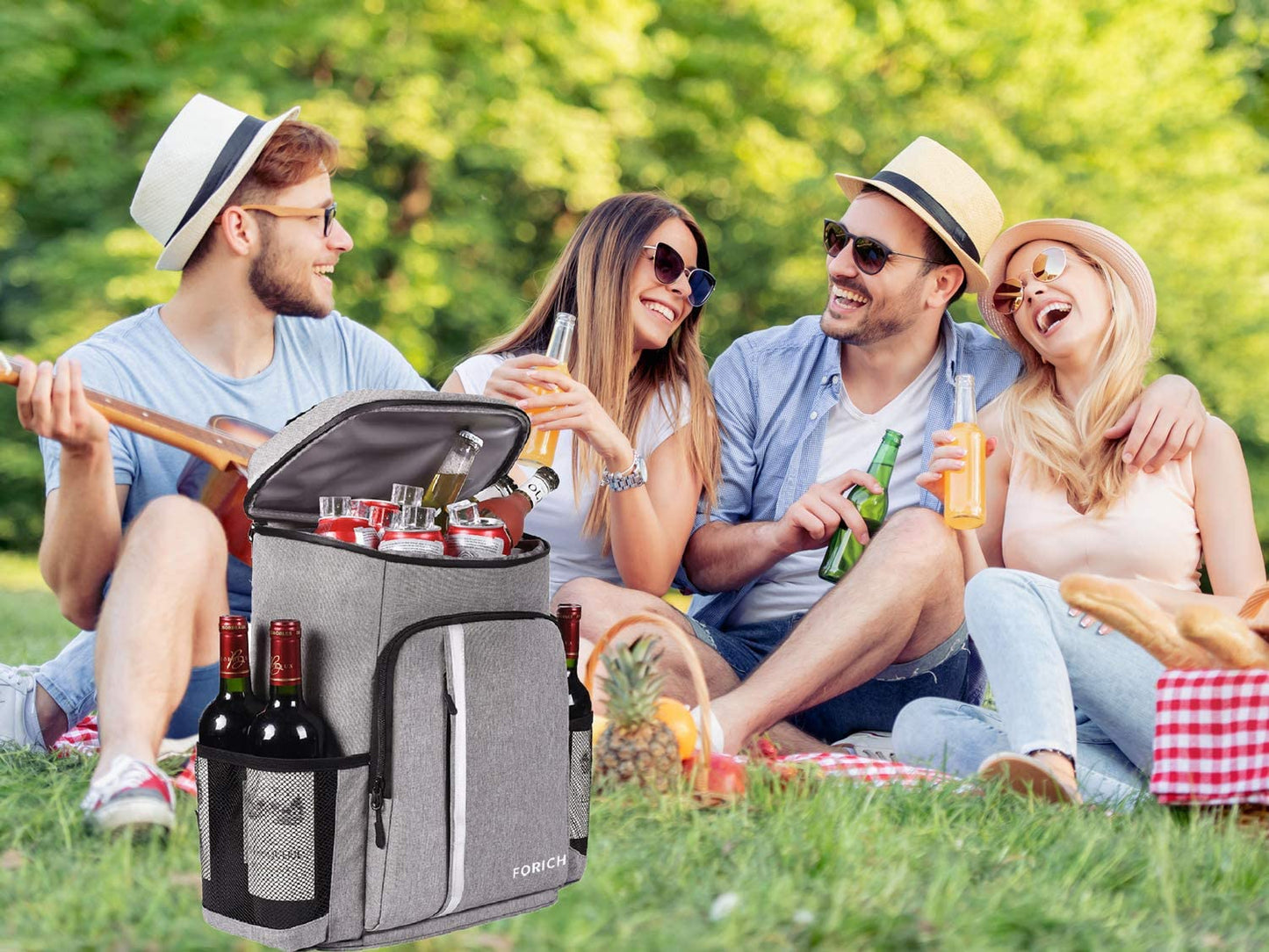 Leakproof Insulated Backpack Cooler – Waterproof, Lightweight, Holds 30 Cans