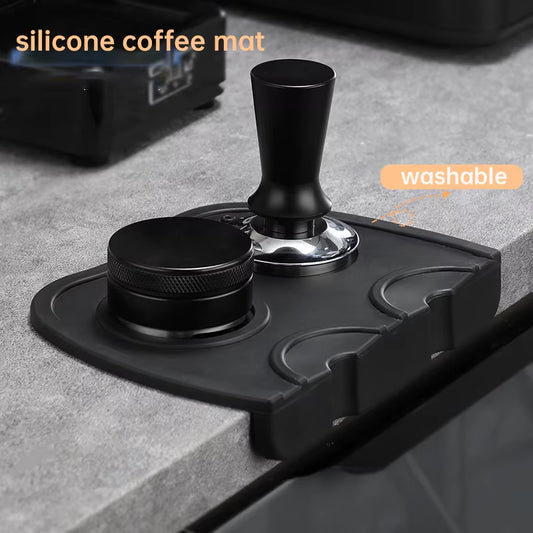 High Quality Espresso Coffee Tamper Mat Silicon Rubber Corner Mat(No Coffee Stamper) Slip-Resistant Pad Tool