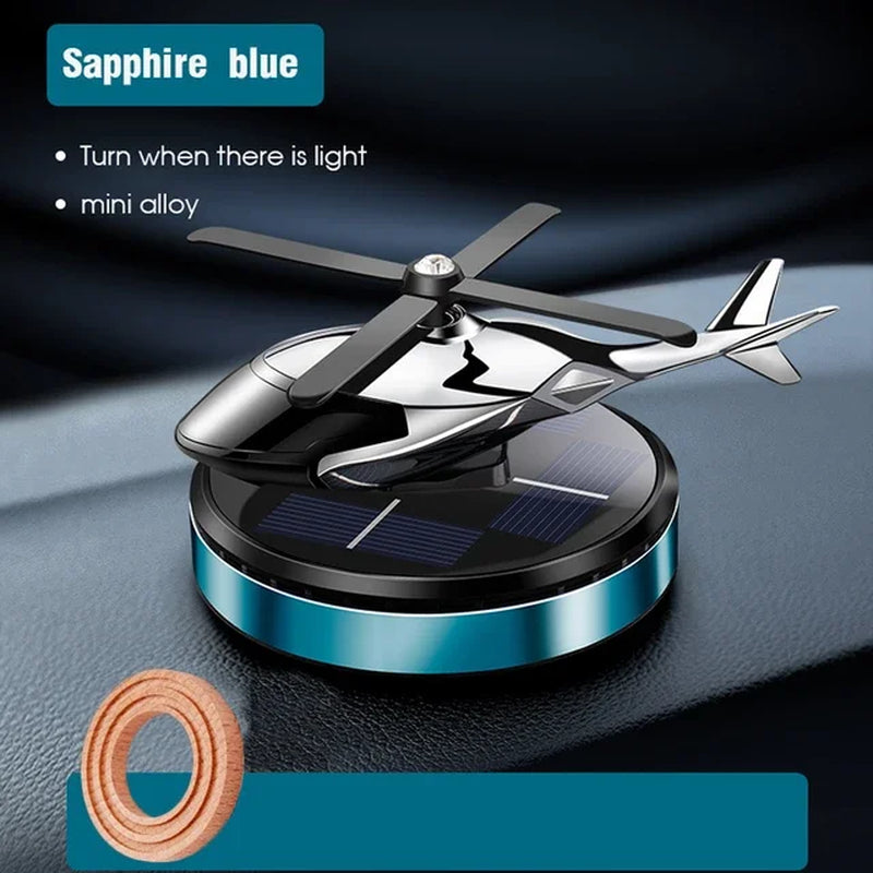 Car Air Freshener Solar Helicopter