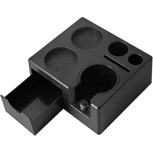 Black/White Espresso Tamping Station Portafilter Tamper Holder 51/54/58Mm Universal Espresso Maker Accessories for Coffee Lovers