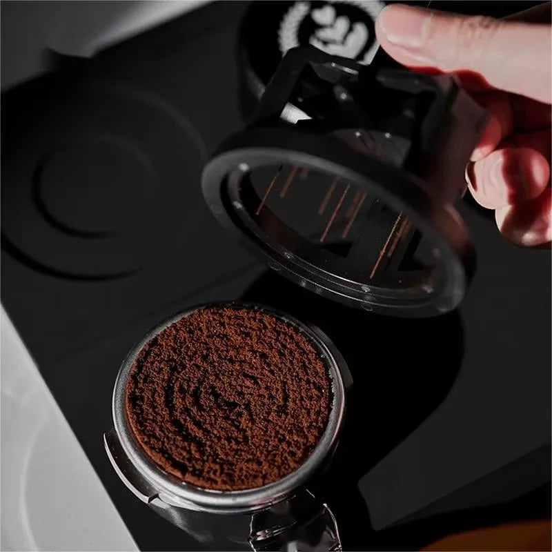 Adjustable Even Coffee Stirring Distribution Tools Rotatable Espresso Hand Tampers for Barista 51/54/58Mm Black