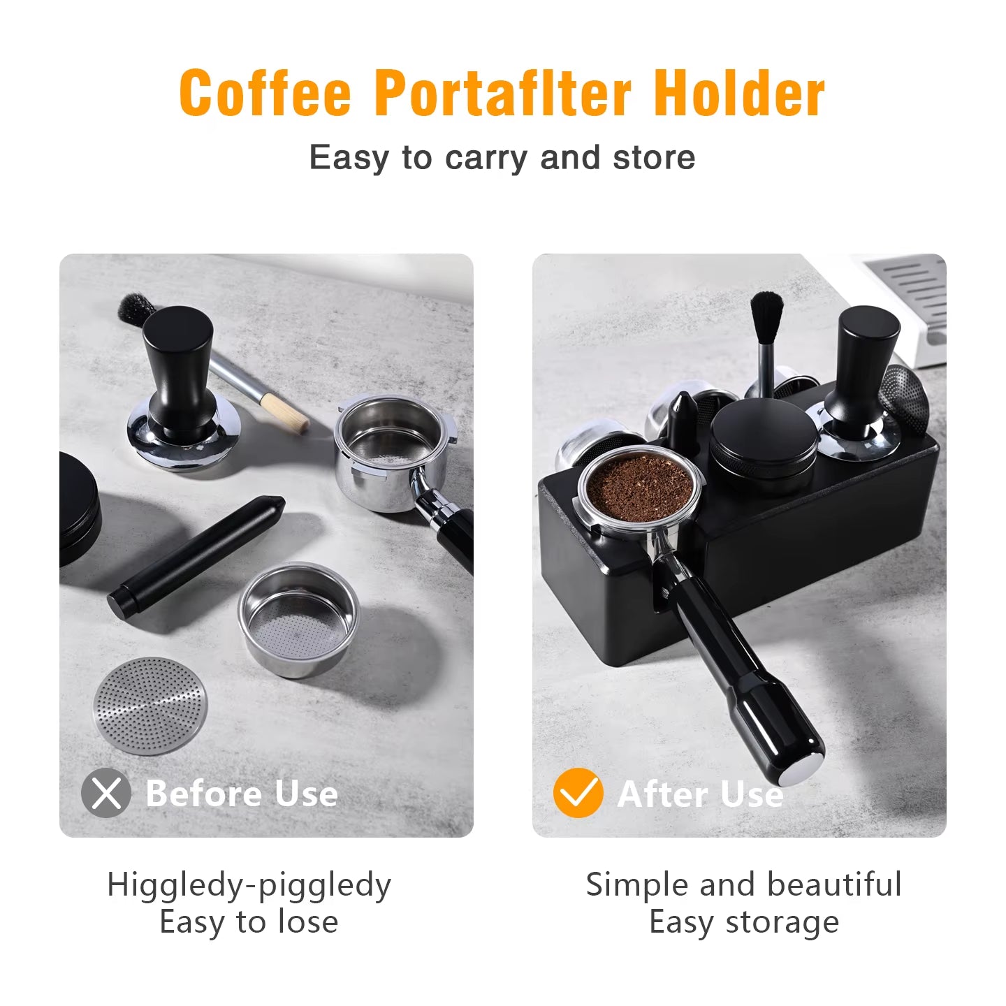 51Mm 54Mm 58Mm Coffee Portafialter Holder Tamping Station Organizer Stand Support Base Espresso Accessories Barista Tools