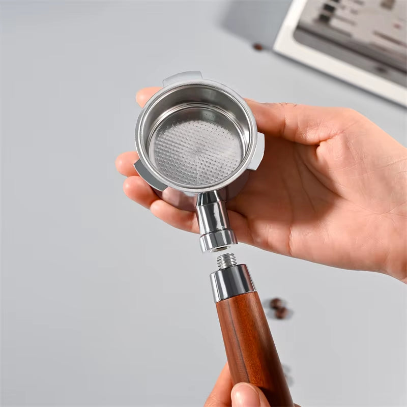 51Mm 3 Ears Bottomless Coffee Portafilter for Homix H11 Oster Cecotec Hibrew Espresso Machine Stainless Steel Coffee Filter Tool