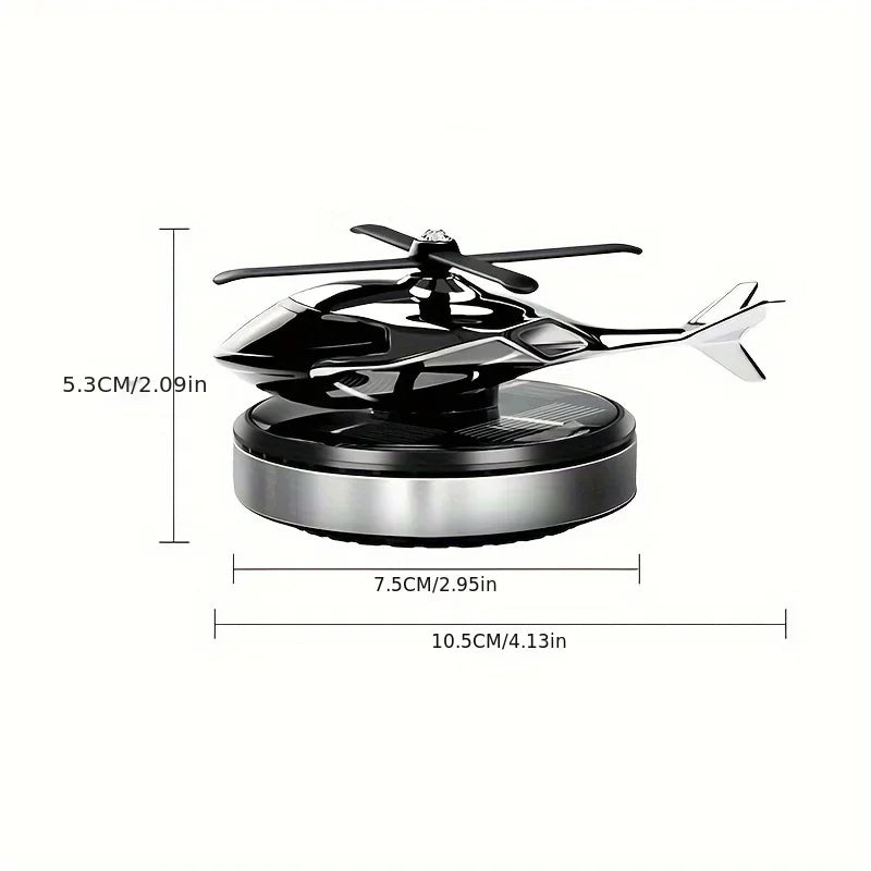 Car Air Freshener Solar Helicopter