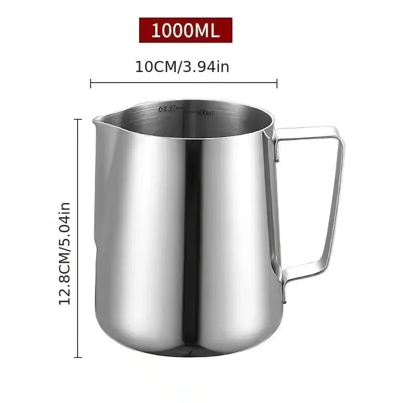 316 Stainless Steel Lahua Cup 350/600/1000Ml Milk Jugs Milk Craft Milk Pitcher Coffee Latte Cup Frothing Art Jug Pitcher Mug Cup