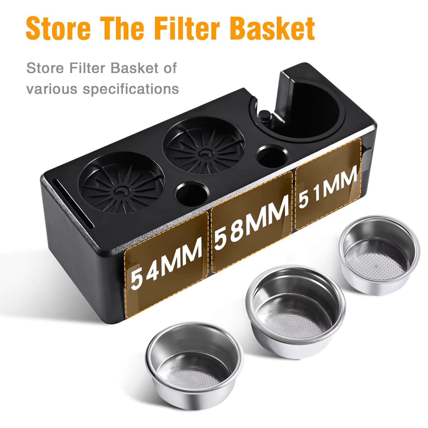 51Mm 54Mm 58Mm Coffee Portafialter Holder Tamping Station Organizer Stand Support Base Espresso Accessories Barista Tools
