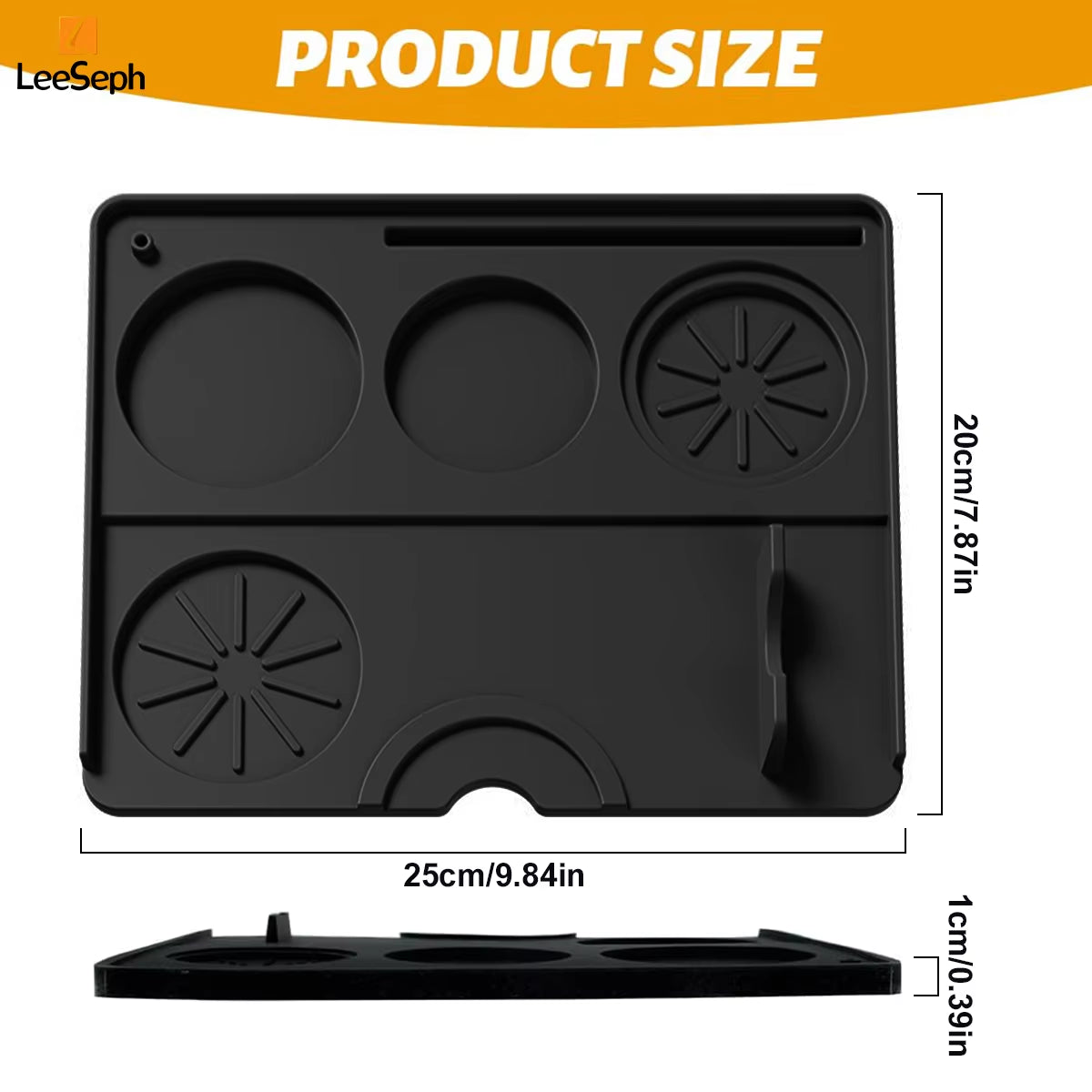 Espresso Tamping Mat, Silicone Non Slip Holder Pad Coffee Press Cushion Tool, Coffee Accessory Tamp Station Mat for Home, Cafe