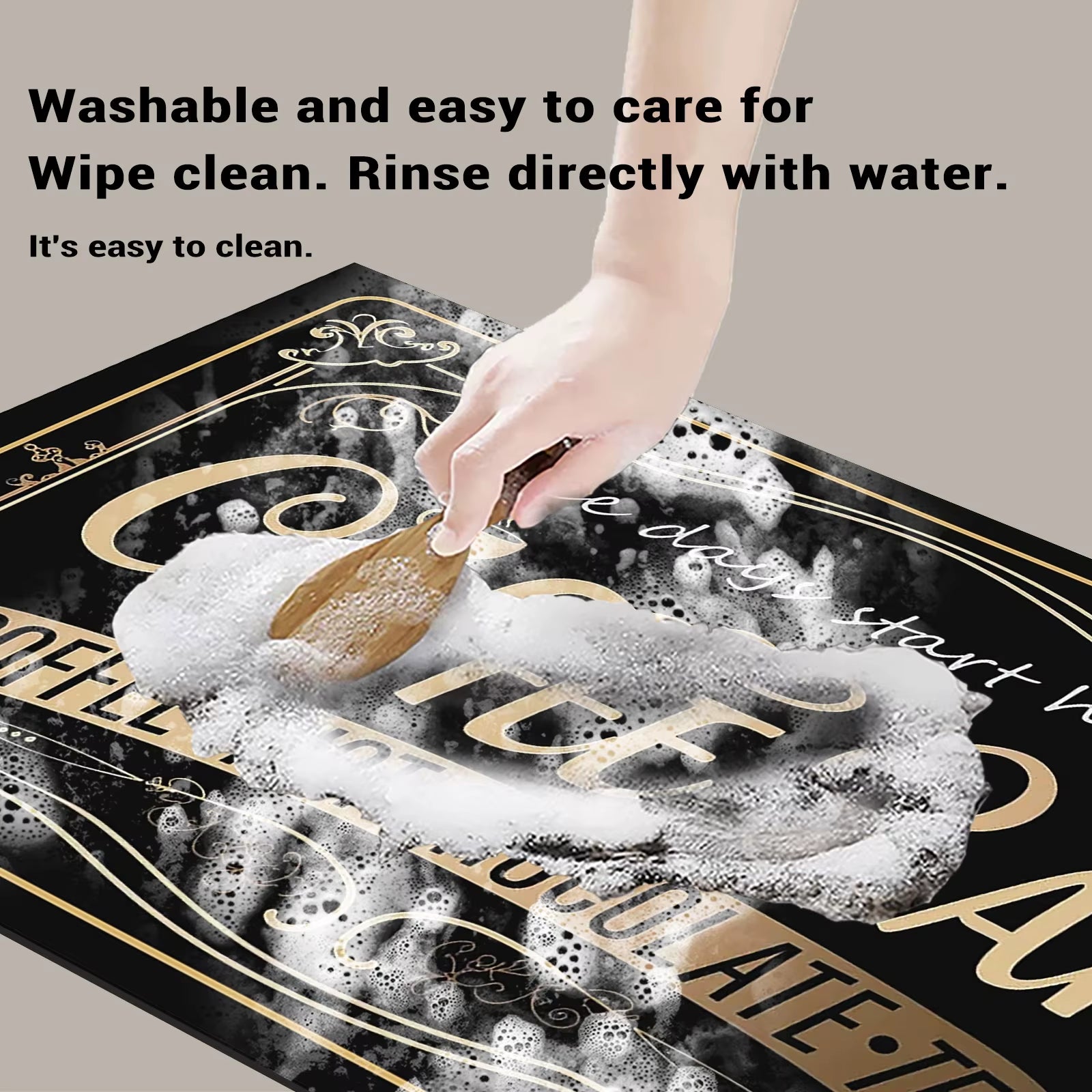 Coffee Machine Mat Absorbent Waterproof Dish Drying Mats for Kitchen Drain Pad Tableware Non-Slip Draining Placemat