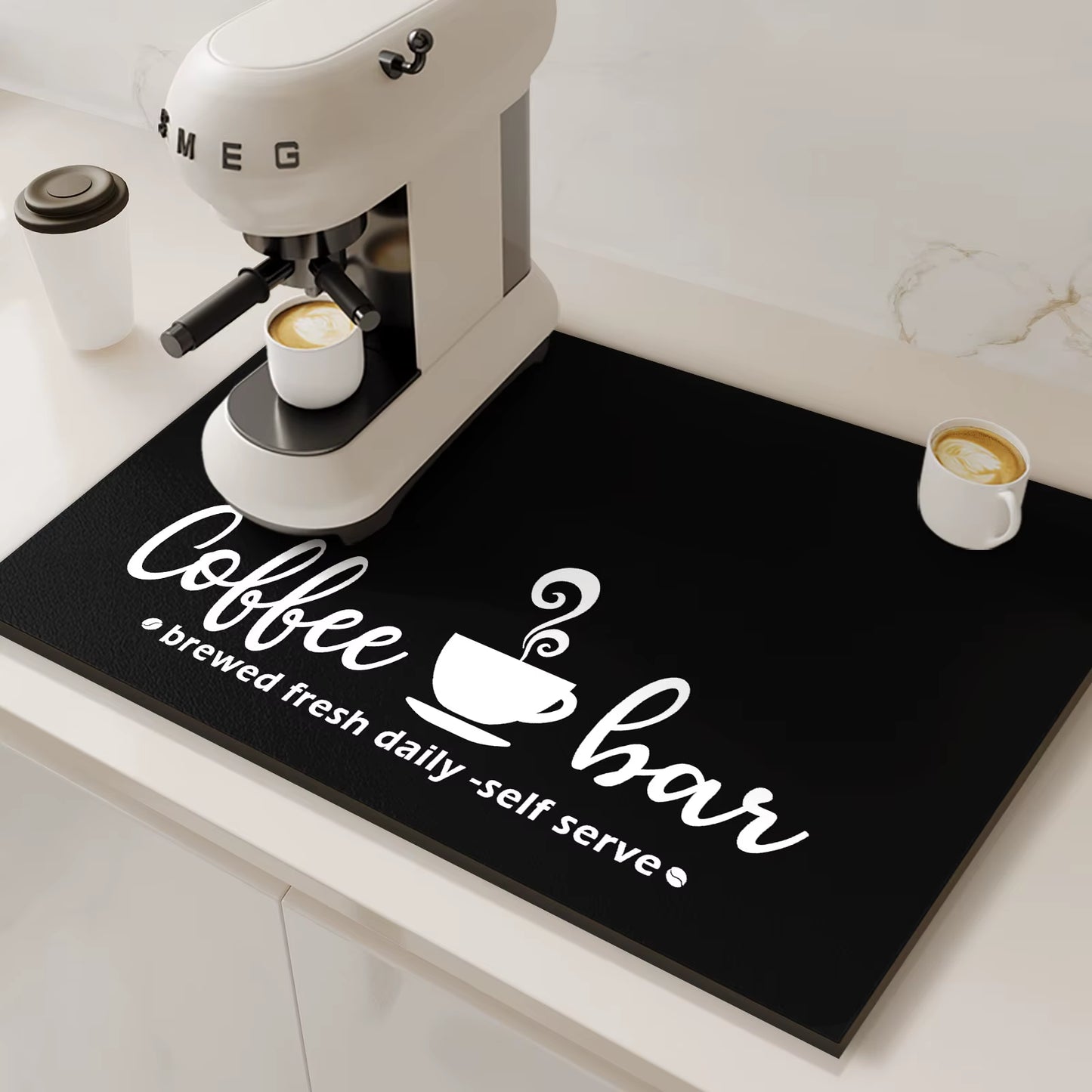 Coffee Machine Mat Absorbent Waterproof Dish Drying Mats for Kitchen Drain Pad Tableware Non-Slip Draining Placemat