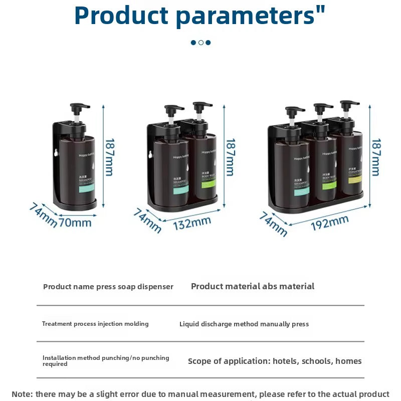 No Drill Wall Mounted Soap Dispenser