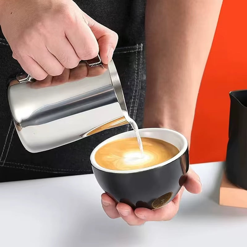 316 Stainless Steel Lahua Cup 350/600/1000Ml Milk Jugs Milk Craft Milk Pitcher Coffee Latte Cup Frothing Art Jug Pitcher Mug Cup