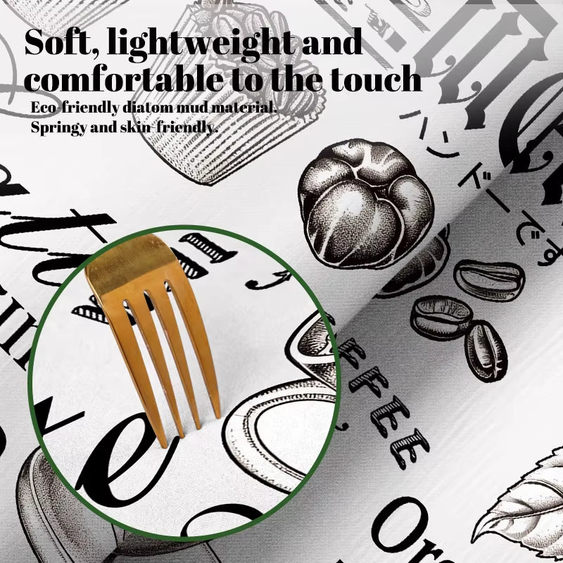 Large Coffee Machine Mat Absorbent Kitchen Dish Drying Mats Quick Dry Drain Pad Tableware Non-Slip Draining Placemat