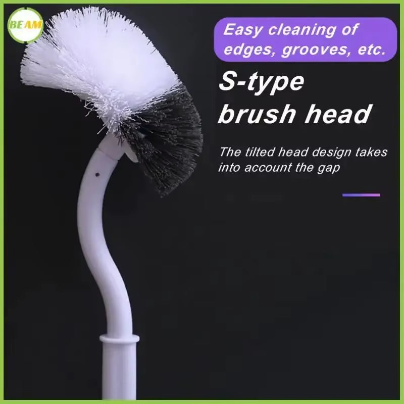 Household Toilet Long Handle Toilet Brush; Toilet Brush; Cleaning Wall-Mounted Toilet; No Dead Corner Cleaning Toilet