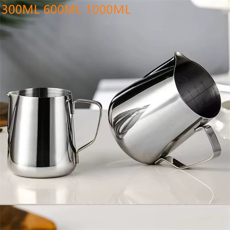 316 Stainless Steel Lahua Cup 350/600/1000Ml Milk Jugs Milk Craft Milk Pitcher Coffee Latte Cup Frothing Art Jug Pitcher Mug Cup