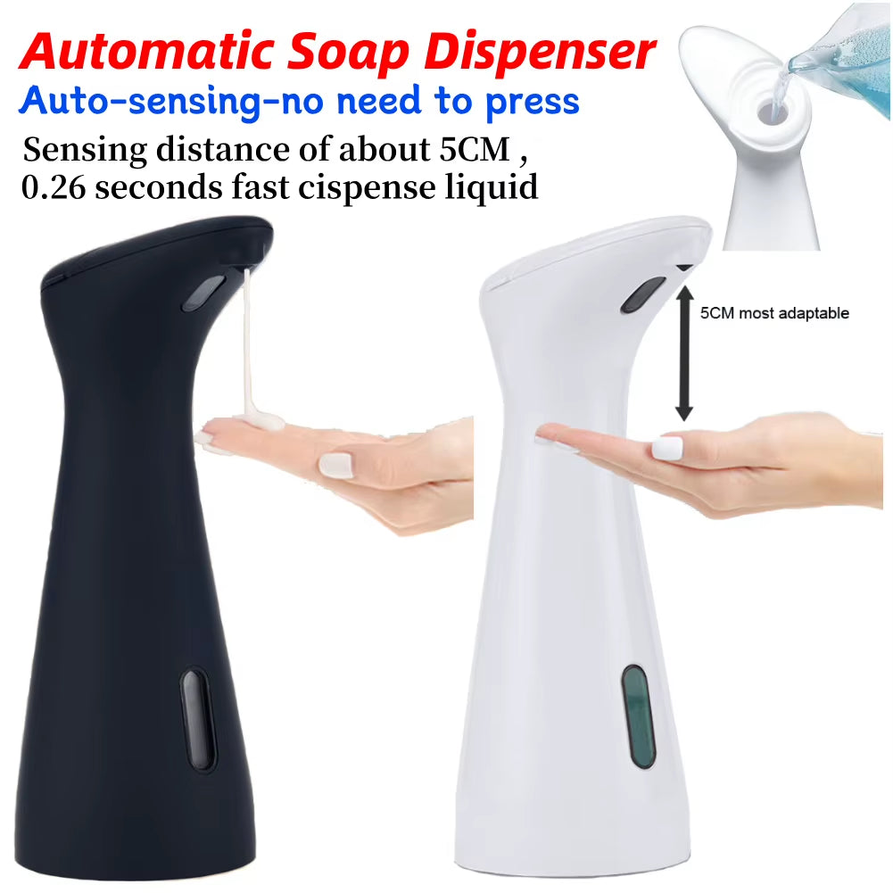 Automatic Soap Lotion Dispenser Battery Operated 200ML Liquid Dispenser Touchless PX6 Waterproof for Kitchen Bathroom Washroom