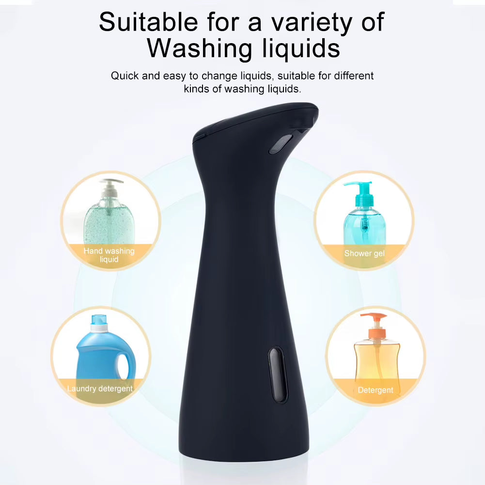 Automatic Soap Lotion Dispenser Battery Operated 200ML Liquid Dispenser Touchless PX6 Waterproof for Kitchen Bathroom Washroom