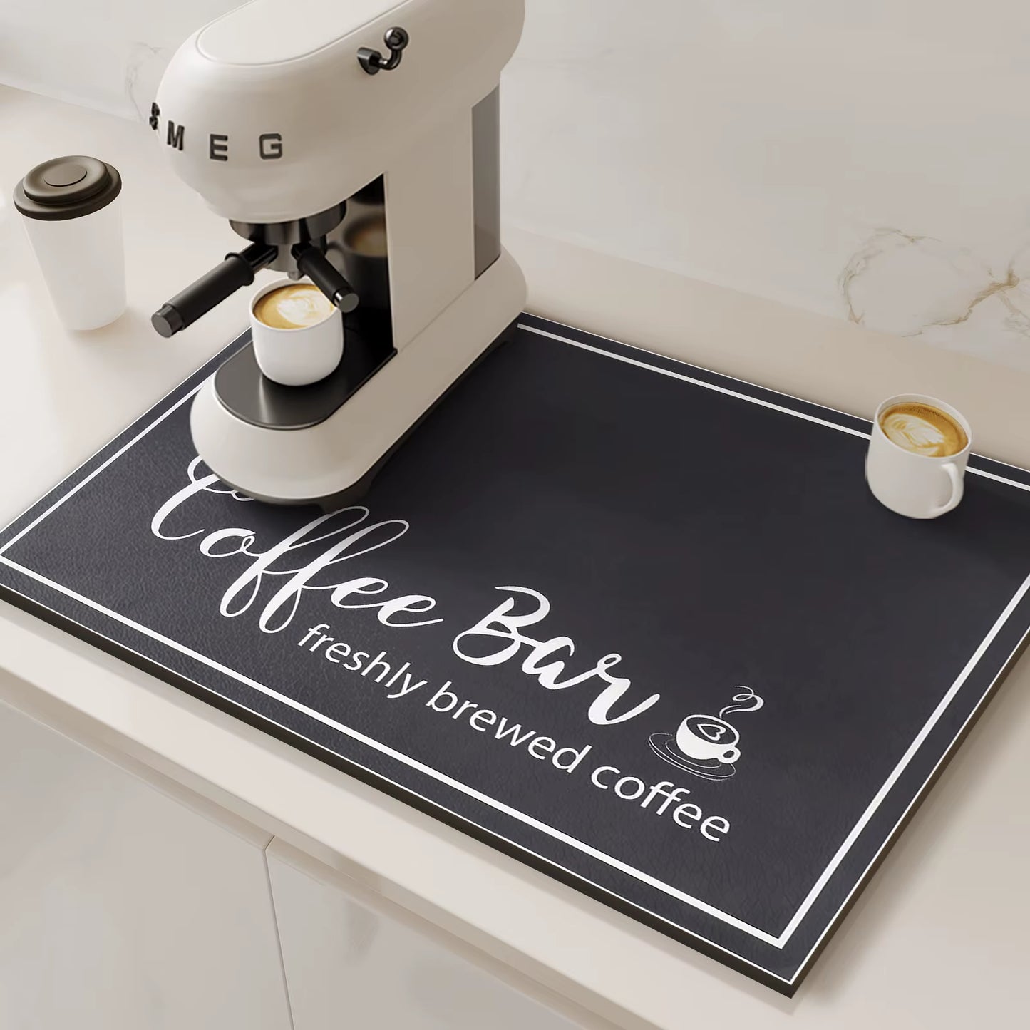 Coffee Machine Mat Absorbent Waterproof Dish Drying Mats for Kitchen Drain Pad Tableware Non-Slip Draining Placemat