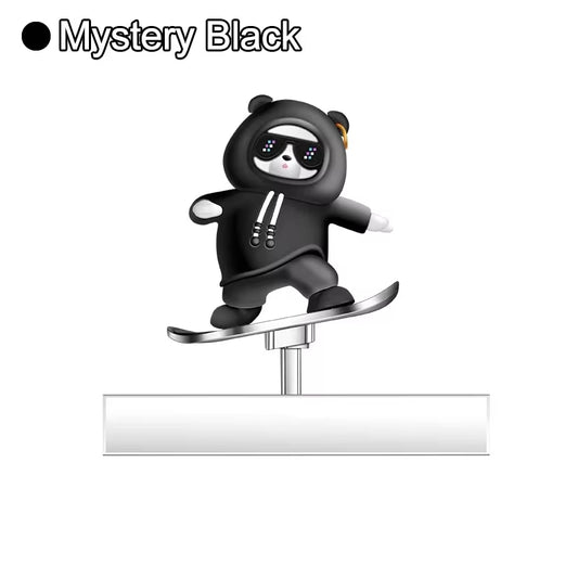 Decorative Skateboarding Bear for Car Dashboard