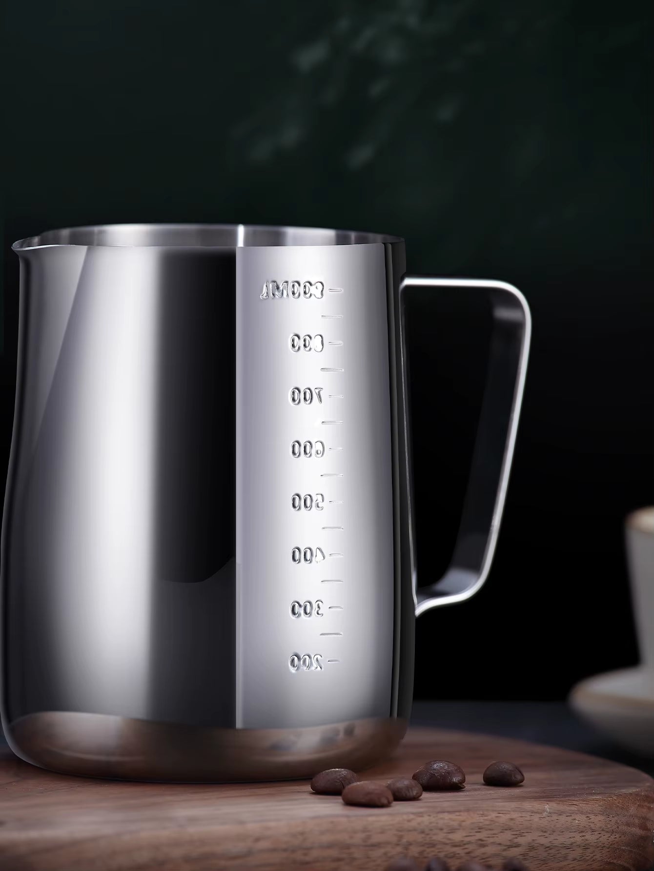 Stainless Steel Milk Frother Jug with Scale Espresso Coffee Milk Frothing for Kitchen Coffee Accessories