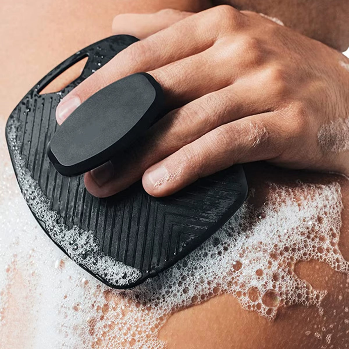 Silicone Body Cleaning Brush, Body Shower Brush, Shower Body Brush, Men'S Body Washer, with Storage Hook, Exfoliating Shower Gel